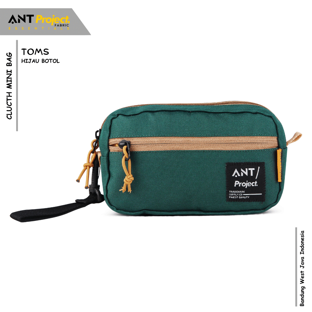 HIJAU Ant PROJECT - Mini Bags Pouch Bag - Bottle Green Dopp kit Handbag