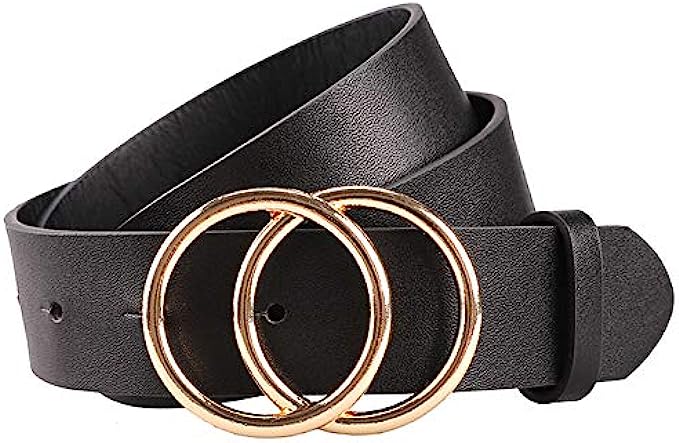 Earnda Women&#039;s Leather Belt Fashion Soft Faux Leather Waist Belts For Jeans Dress