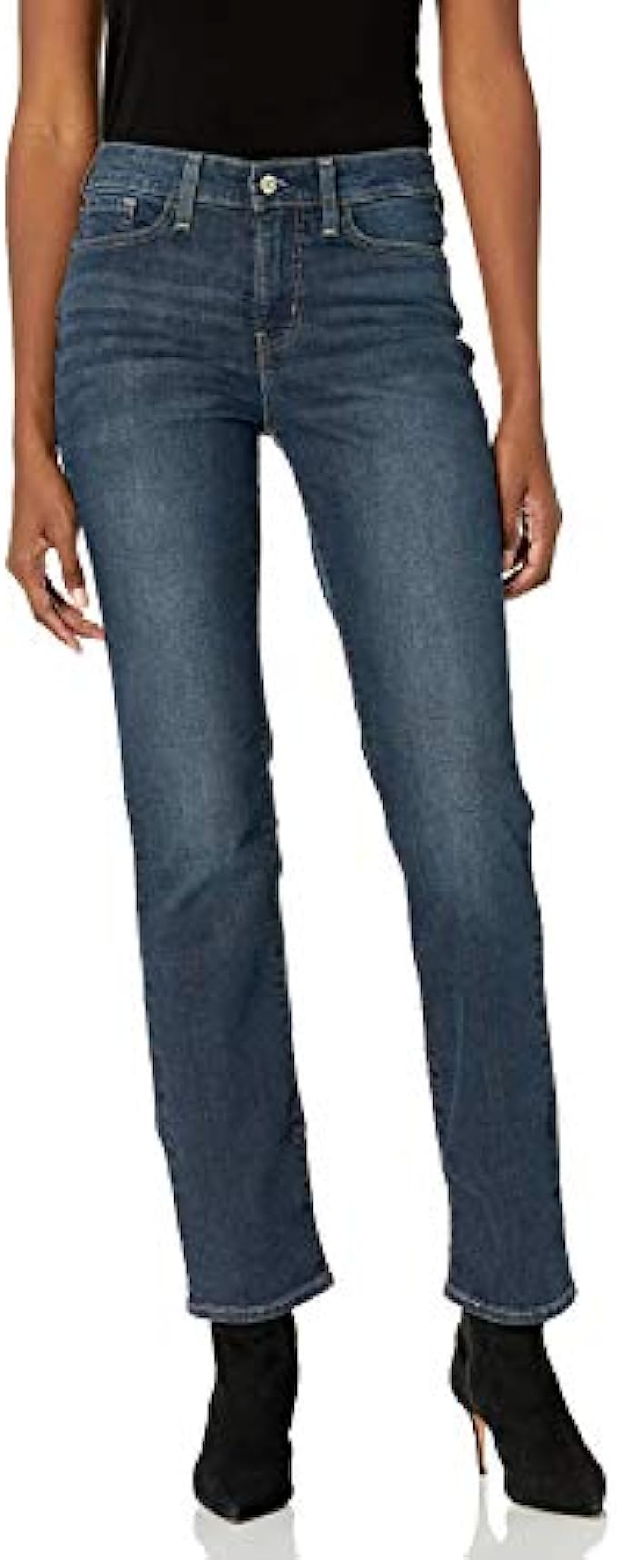 Signature by Levi Strauss &amp; Co. Gold Label Women&#039;s Curvy Totally Shaping Straight Jeans (Standard and Plus)