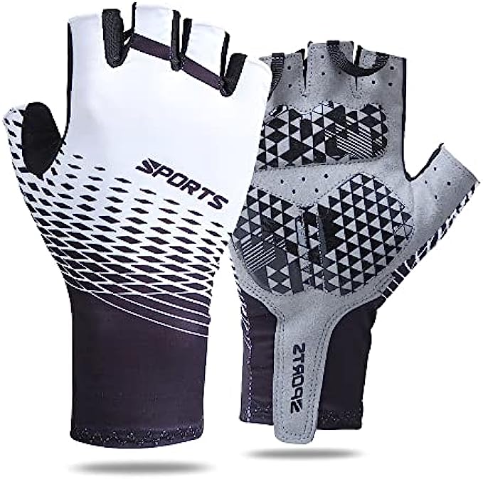 Z&amp;J SPORT Fishing Gloves/Rowing Gloves/Paddling Gloves /Sailing Gloves/Cycling Gloves, UV Protection Fingerless Gloves, Breathable Gloves for Sailing, Cycling, Kayaking, Surfing, Hiking