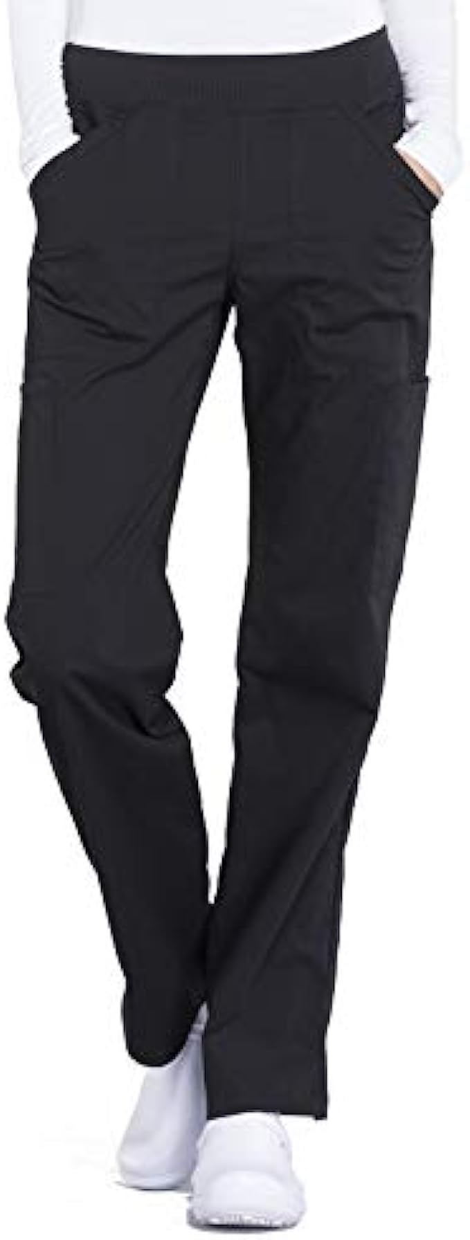 Cherokee Women Scrubs Pant Workwear Professionals Mid Rise Straight Leg Pull-On Cargo WW170