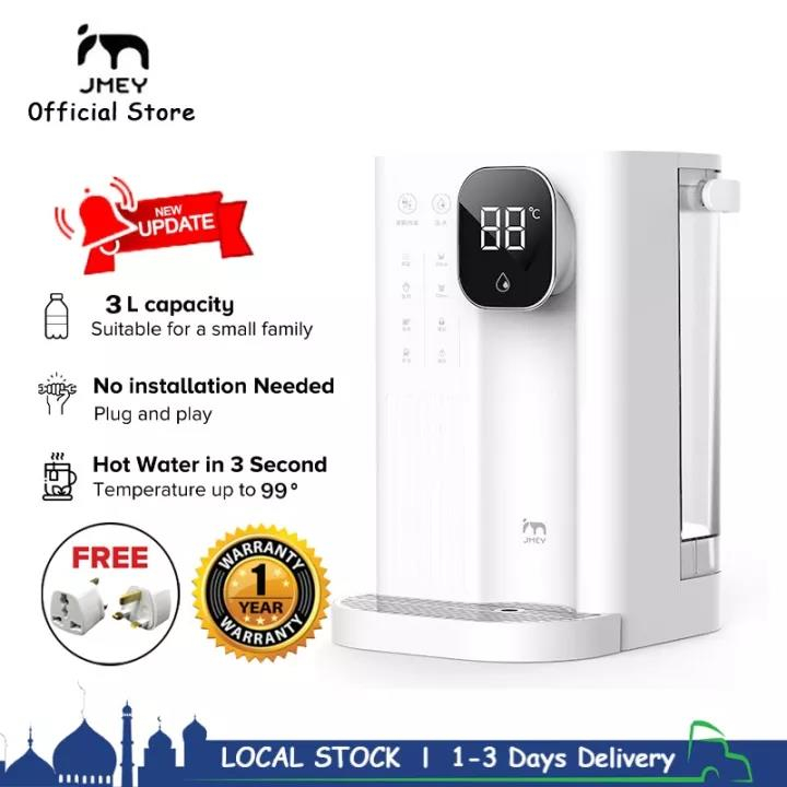 HODEKT JMEY T2 Home and office Desktop Instant Hot Water Dispenser with 3L water tank Mini and Portable Tea Making Bar One-button Intelligent Speed Heating 4-stage Water Temperature Electric Kettle Re