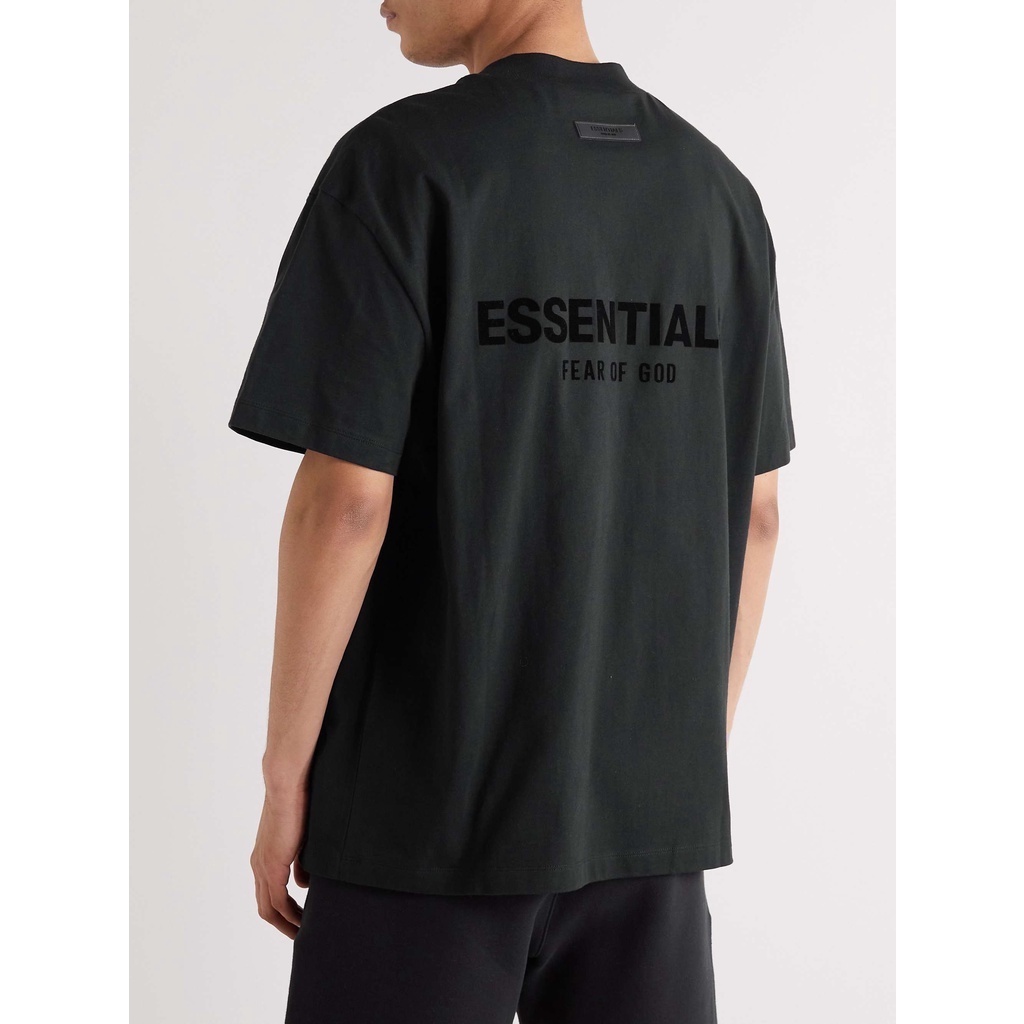 [100% Authentic] Fear of God ESSENTIALS SS22 Flocked Logo Short Sleeve Tee