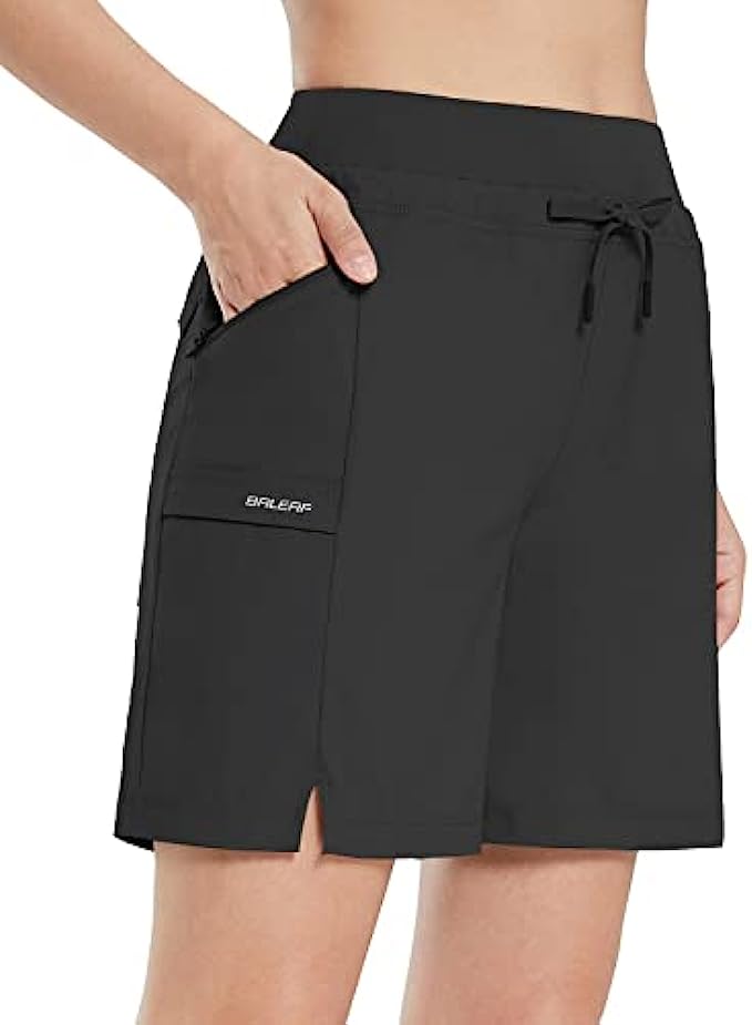 BALEAF Women&#039;s Shorts 7&quot; Hiking Summer Shorts Quick Dry Lightweight Casual Shorts UPF 50+ for Golf, Travel, Athletic