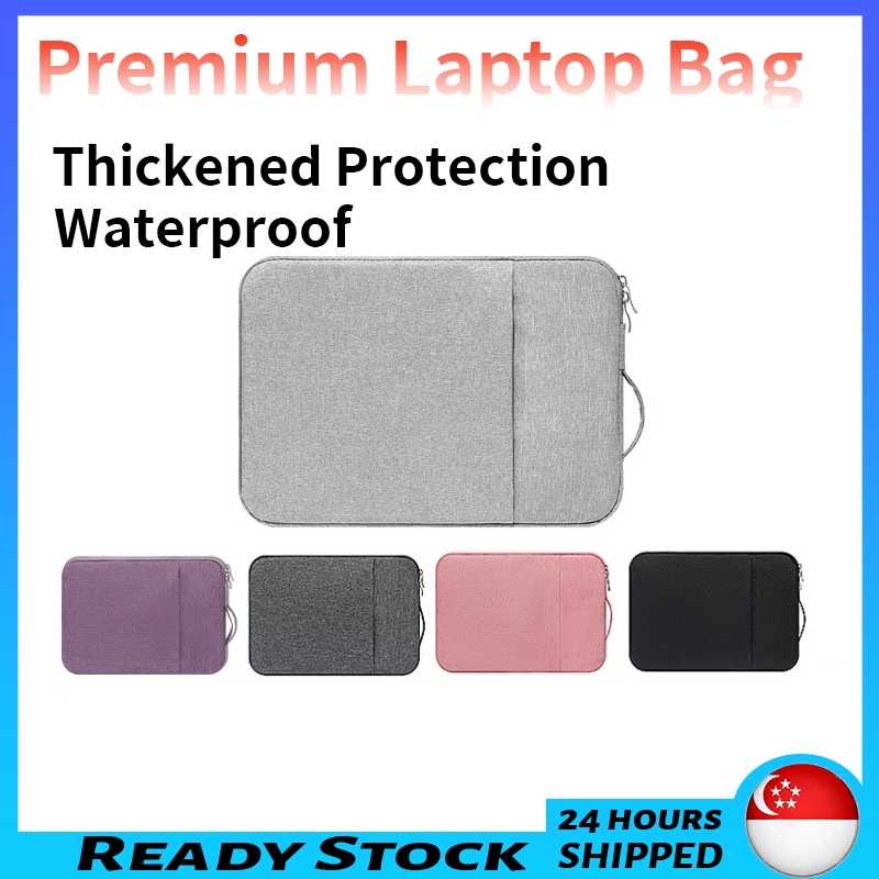 ?? [READY STOCK] Waterproof Laptop Bag with sling 13 14 15 16 17 13.3 15.6 Inch Notebook Macbook Laptop Sleeve